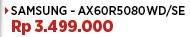 Promo Harga Samsung AX60R5080 WD/SE Air Purifier  - COURTS