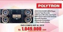 Promo Harga POLYTRON Compo HiFi XL 2910  - Hari Hari