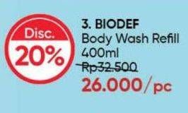 Promo Harga Biodef Body Wash 400 ml - Guardian