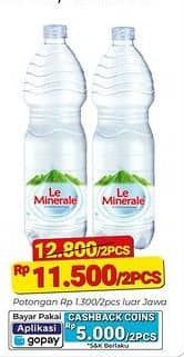 Promo Harga Le Minerale Air Mineral 1500 ml - Alfamart