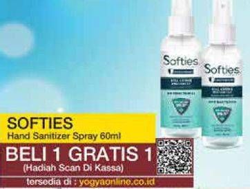 Promo Harga SOFTIES Hand Sanitizer 60 ml - Yogya