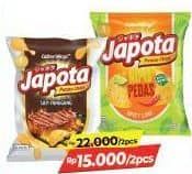 Promo Harga Japota Potato Chips Umami Japanese Seaweed, Happy Honey Butter, Original, Nipis Pedas, Sambal Bawang, Beef BBQ 68 gr - Alfamart