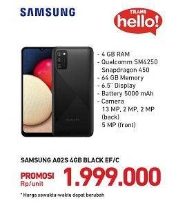 Promo Harga SAMSUNG Galaxy A02s 1 pcs - Carrefour