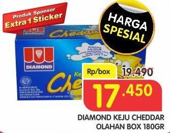 Promo Harga DIAMOND Keju Cheddar 180 gr - Superindo