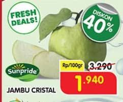 Promo Harga Sunpride Jambu Crystal per 100 gr - Superindo