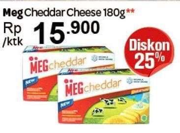 Promo Harga MEG Cheddar Cheese 180 gr - Carrefour
