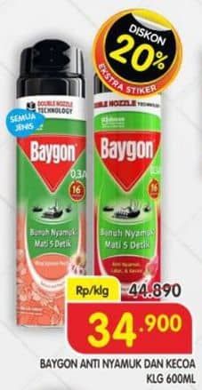 Promo Harga Baygon Insektisida Spray All Variants 600 ml - Superindo