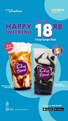 Promo Harga Happy Weekend  - Chatime