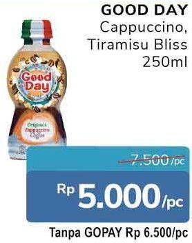 Promo Harga Good Day Coffee Drink Tiramisu Bliss 250 ml - Alfamidi
