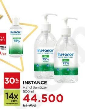 Promo Harga INSTANCE Hand Sanitizer Liquid Spray 500 ml - Watsons