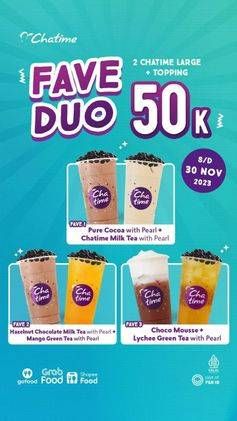Promo Harga Fave Duo  - Chatime