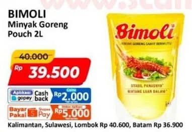 Promo Harga Bimoli Minyak Goreng 2000 ml - Alfamart