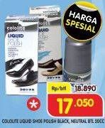 Promo Harga Cololite Liquid Shoe Polish Black, Neutral 20 ml - Superindo