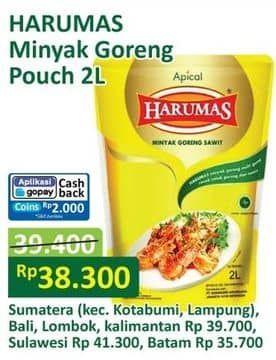 Promo Harga Harumas Minyak Goreng 2000 ml - Alfamart