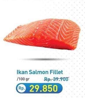 Promo Harga Salmon Fillet per 100 gr - Hypermart