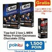 Promo Harga L-MEN Gain Mass Chocolate 225 gr - Indomaret