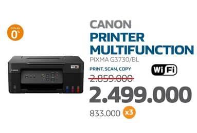 Promo Harga Canon Pixma G3730 Printer 3-in-1  - Electronic City