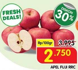 Promo Harga Apel Fuji RRC per 100 gr - Superindo