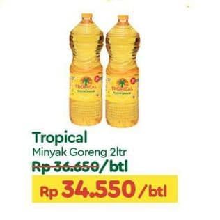 Promo Harga Tropical Minyak Goreng 2000 ml - TIP TOP