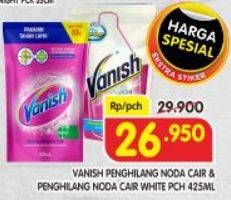 Promo Harga Vanish Penghilang Noda Cair Pink, Putih 425 ml - Superindo
