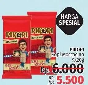Promo Harga PIKOPI 3 in 1 Kopi Mix Moccachino  - LotteMart
