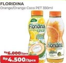 Promo Harga FLORIDINA Juice Pulp Orange Coco, Orange 350 ml - Alfamart