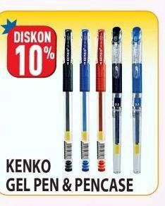 Promo Harga Kenko Gel Pen/Pencase  - Hypermart