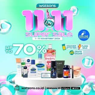 Promo Harga 11.11 Mega Day  - Watsons