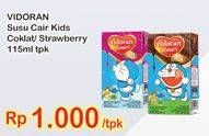 Promo Harga VIDORAN Xmart UHT Coklat, Strawberry 115 ml - Indomaret