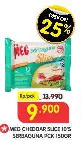 Promo Harga MEG Keju Serbaguna Slice 150 gr - Superindo