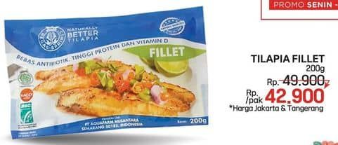 Promo Harga Ikan Fillet Tilapia 200 gr - LotteMart