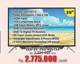 Promo Harga POLYTRON PLD 40S153 | LED TV Dignity 40"  - Hari Hari