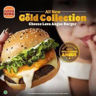Promo Harga Burger King Cheese Lava Angus Burger  - Burger King