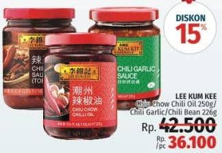 Promo Harga LEE KUM KEE Chiu Chow Chili Oil 250gr / Chili Garlic / Chili Bean 226gr  - LotteMart