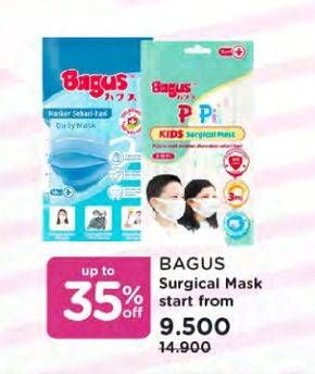 Promo Harga BAGUS Surgical Mask  - Watsons