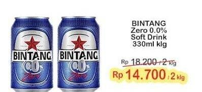 Promo Harga BINTANG Zero 330 ml - Indomaret