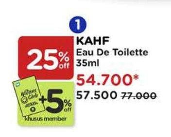 Promo Harga Kahf Eau De Toilette 35 ml - Watsons