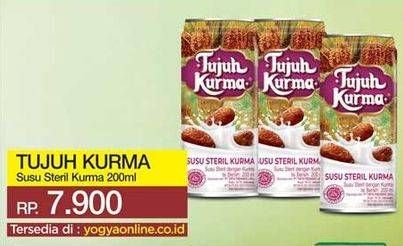 Promo Harga TUJUH KURMA Susu Steril Kurma 200 ml - Yogya