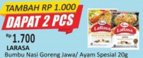 Promo Harga LARASA Bumbu Nasi Goreng Jawa, Ayam Spesial 20 gr - Alfamidi