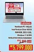 Promo Harga Lenovo 14IGL05 | 14 Inch - Pentium N5030  - Hypermart