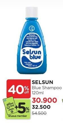 Promo Harga Selsun Shampoo Blue 120 ml - Watsons