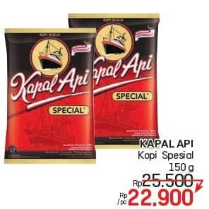 Promo Harga Kapal Api Kopi Bubuk Special 150 gr - LotteMart