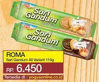Promo Harga ROMA Sari Gandum All Variants 115 gr - Yogya