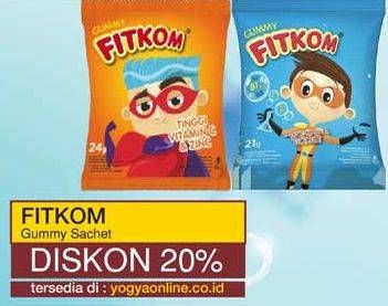 Promo Harga FITKOM Gummy All Variants 21 gr - Yogya