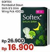 Promo Harga Softex Daun Sirih Wing 42 Cm 8 pcs - Indomaret