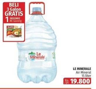 Promo Harga Le Minerale Air Mineral 15000 ml - Lotte Grosir
