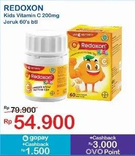 Promo Harga Redoxon Kids Vit C 60 pcs - Indomaret