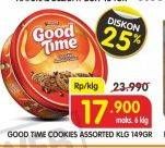 Promo Harga GOOD TIME Cookies Chocochips Assorted Cookies 148 gr - Superindo
