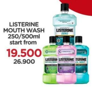 Promo Harga LISTERINE Mouthwash 250/500ml  - Watsons