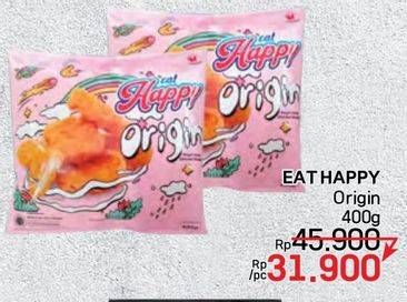 Promo Harga Eat Happy Chicken Nugget Origin 400 gr - LotteMart
